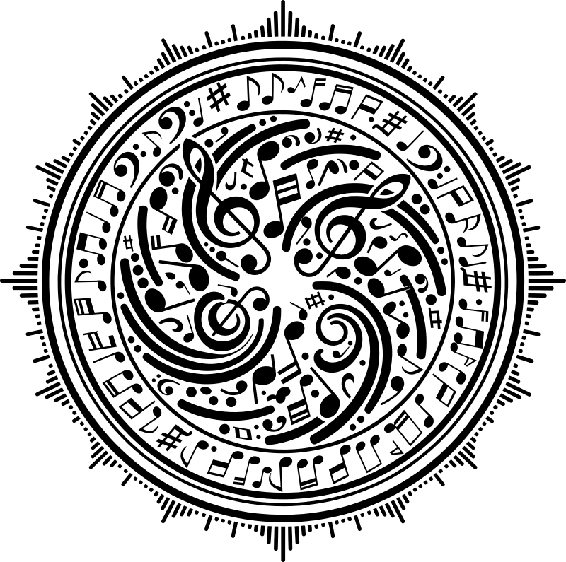 Music Design By Geralt Vectorized