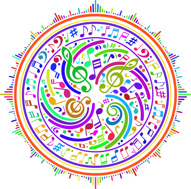 Music Design By Geralt Vectorized Colorful No BG