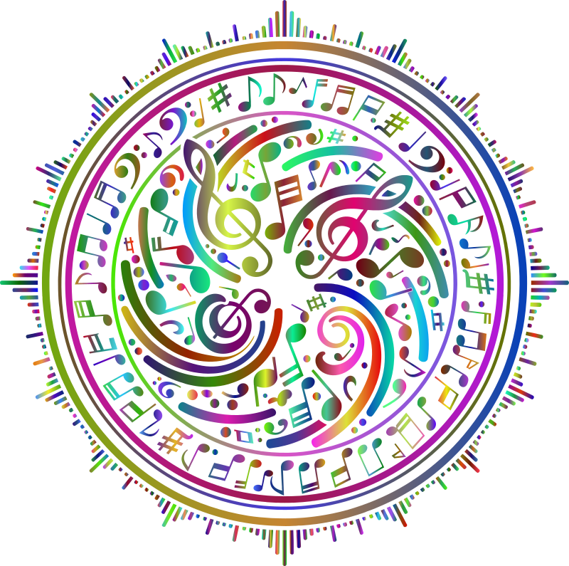 Music Design By Geralt Vectorized Polyprismatic No BG