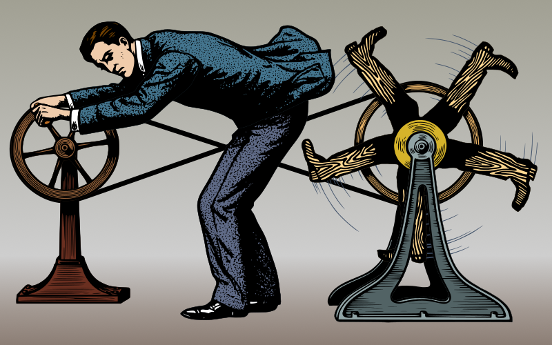 butt kicking machine colorized