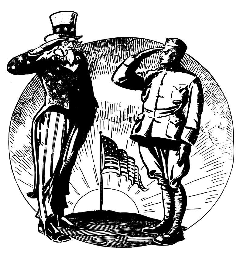 Uncle Sam Salutes Solider