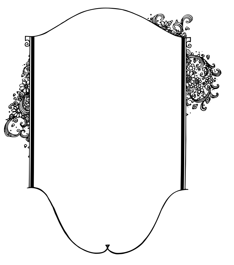 Decorative Flowers Frame