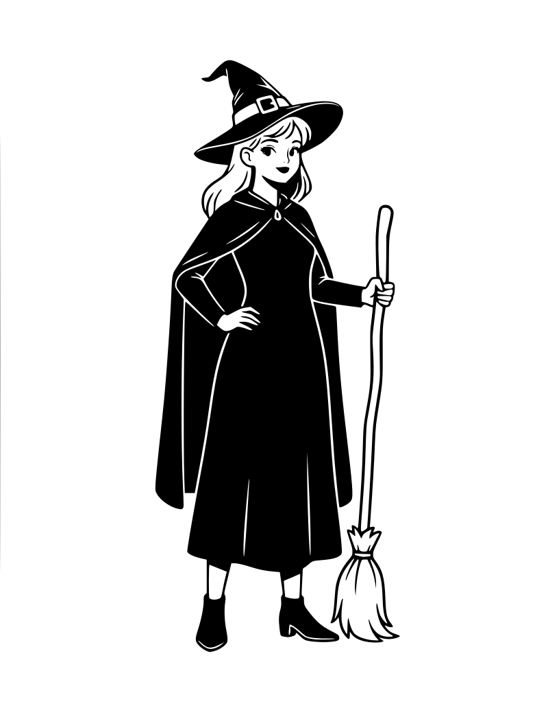 Cute Witch Full Body