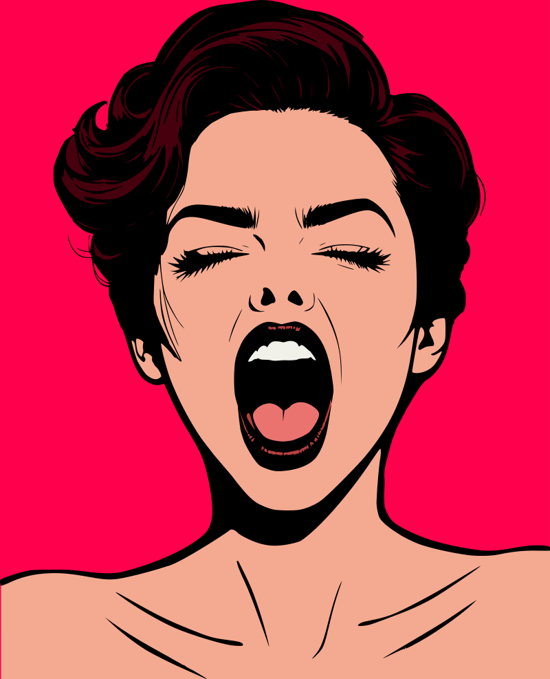 Screaming woman remix