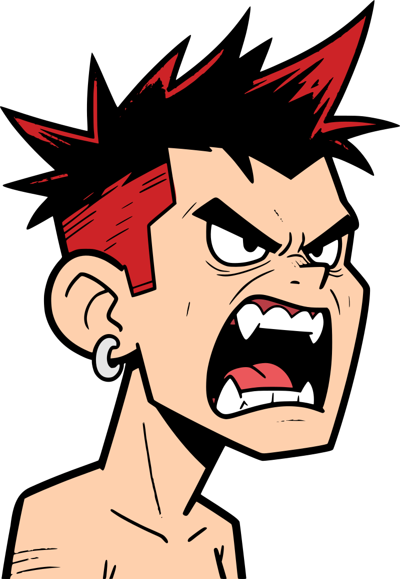 Angry comics punk