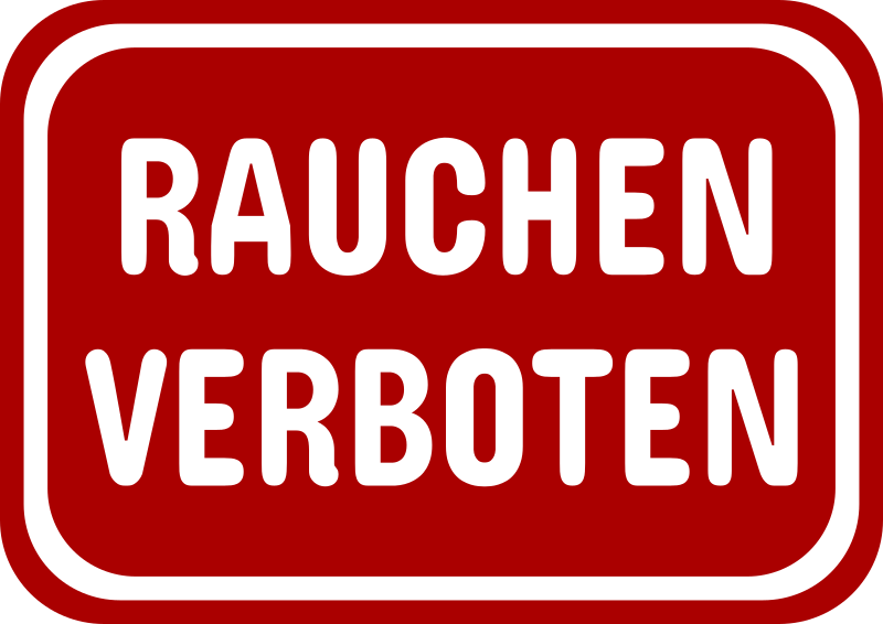 Red Rauchen Verboten Sign