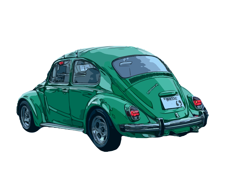 Green VW Bug