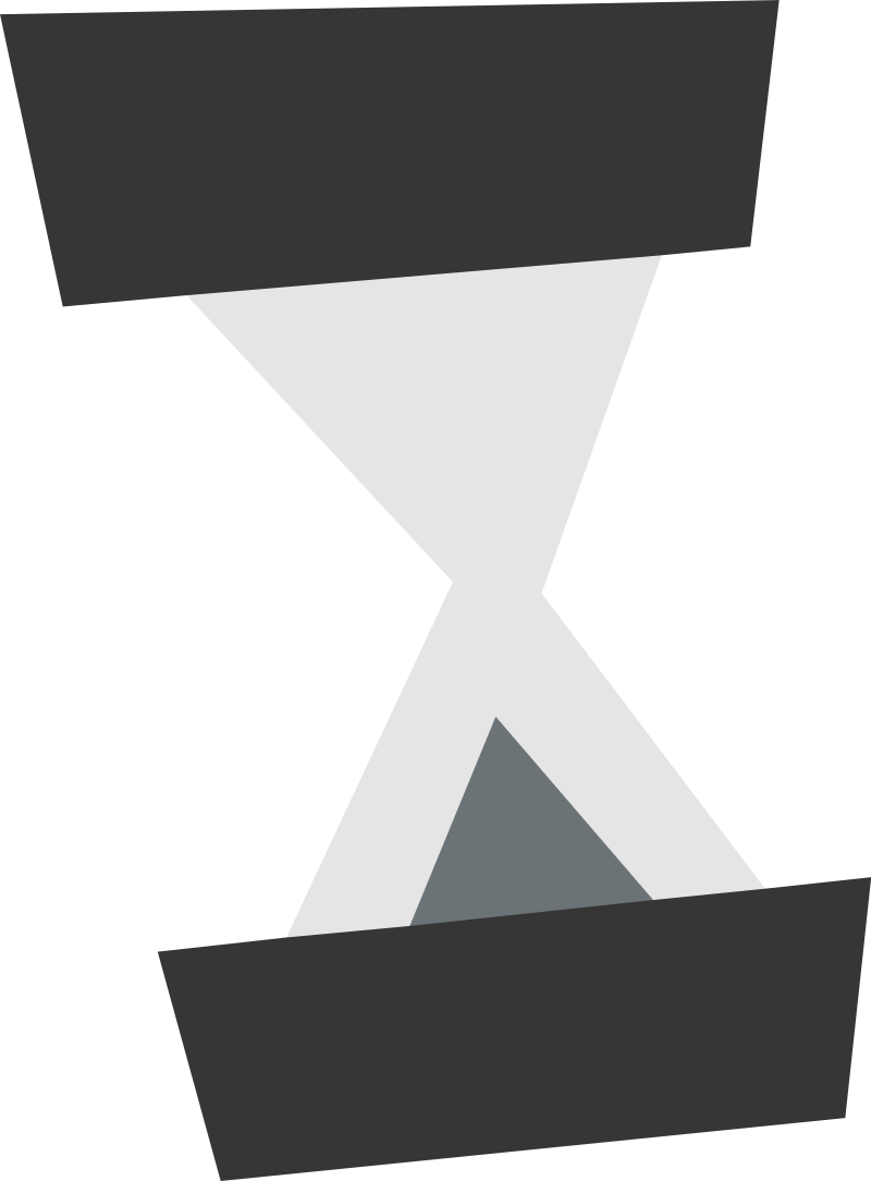 Black Loading Hourglass Cursor Icon