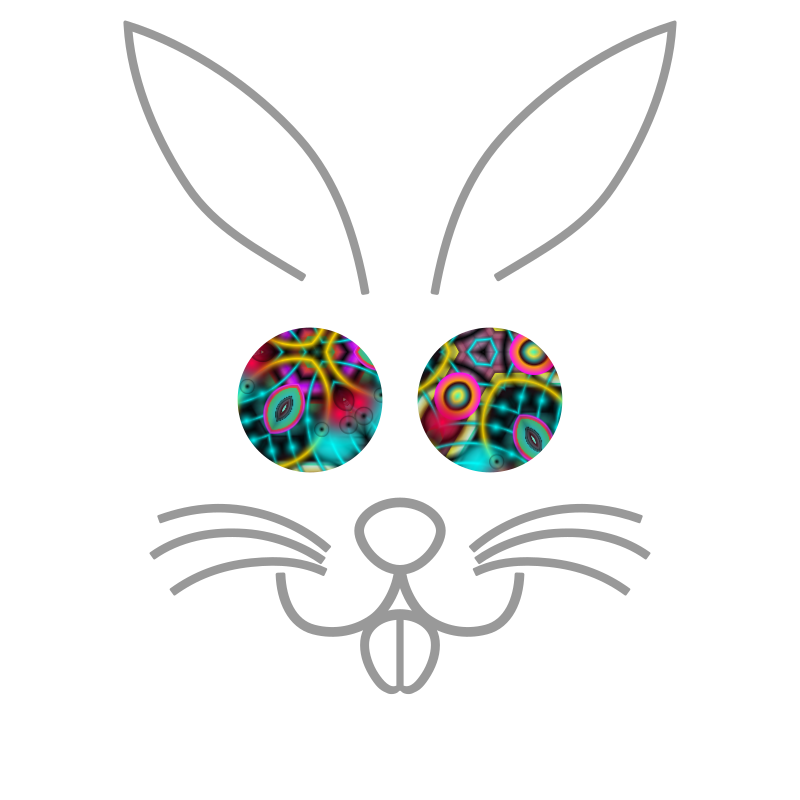  psychedelic bunny (animated)