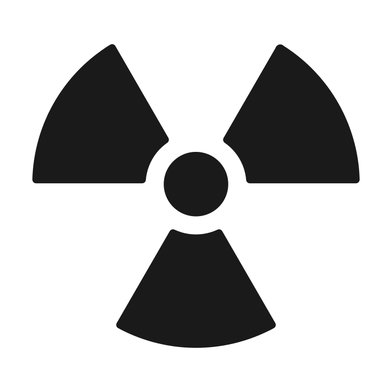 Radiation Symbol Rounded Corners