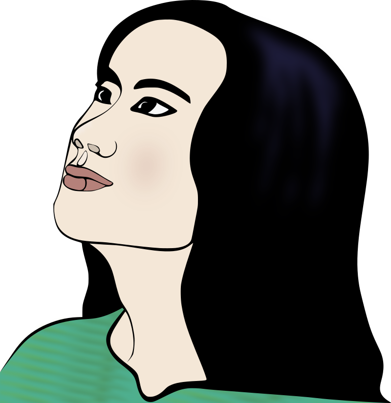 Woman Looking Up - Colour Remix