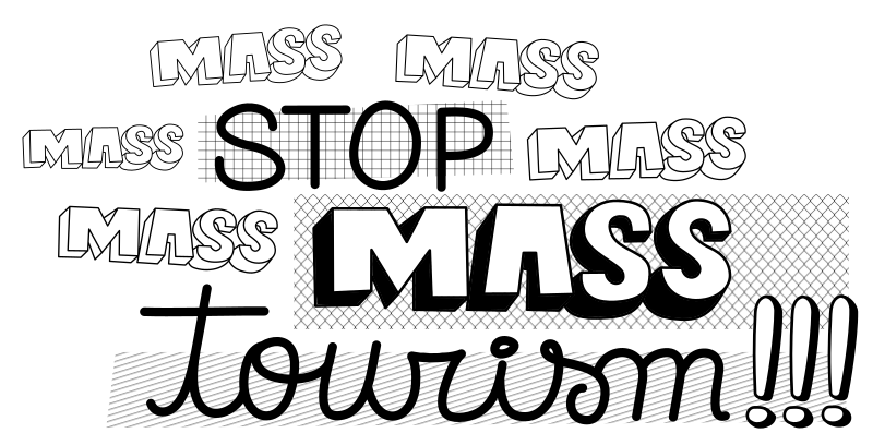 STOP MASS TOURISM background remix