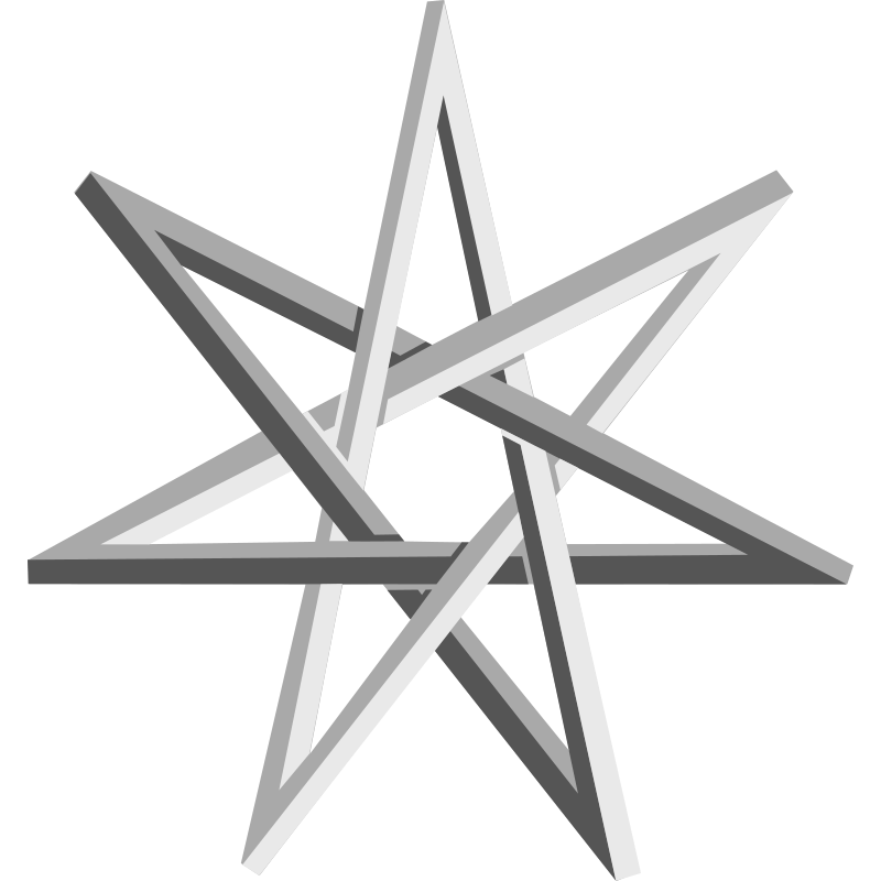 Impossible Seven-Pointed Star
