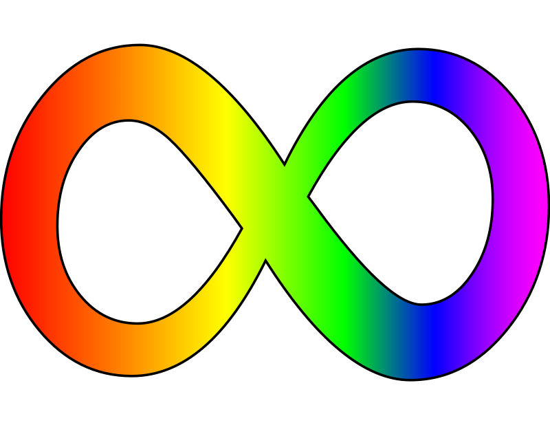 Autism neurodiversity acceptance infinity symbol