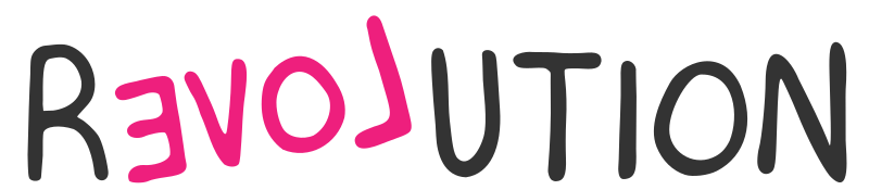 Revolution love wordart typography 