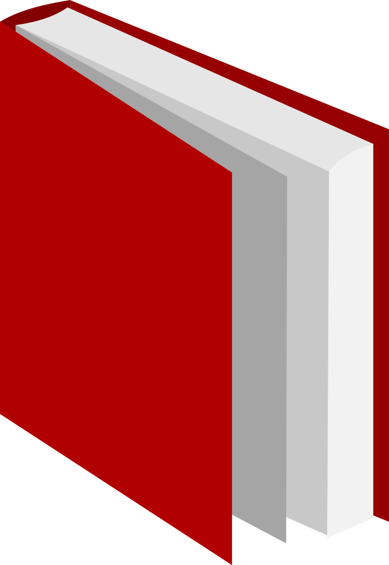 Red book partly open