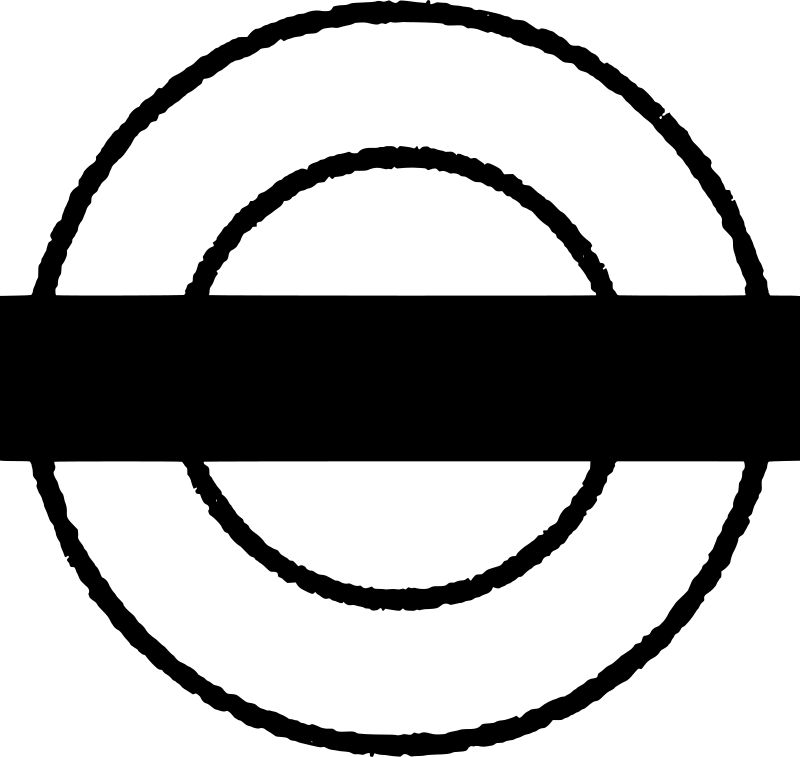 Rubber Stamp roundel blank