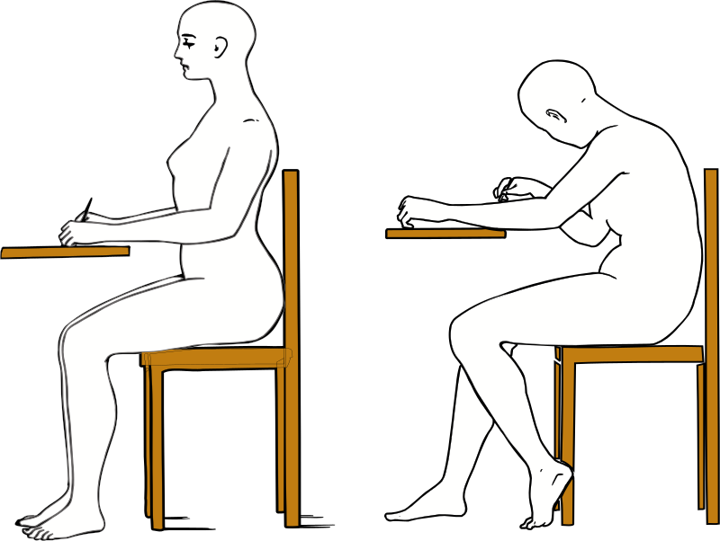 2 girls sitting exams side by side