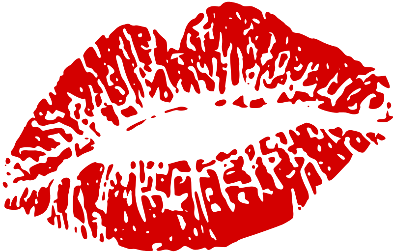 Red lips liss print angle 15 degrees