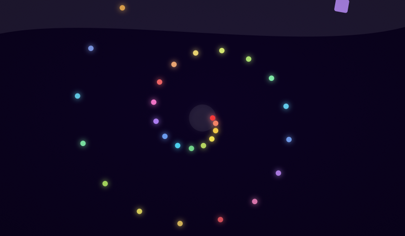 Abstract Rainbow Spiral - Animated