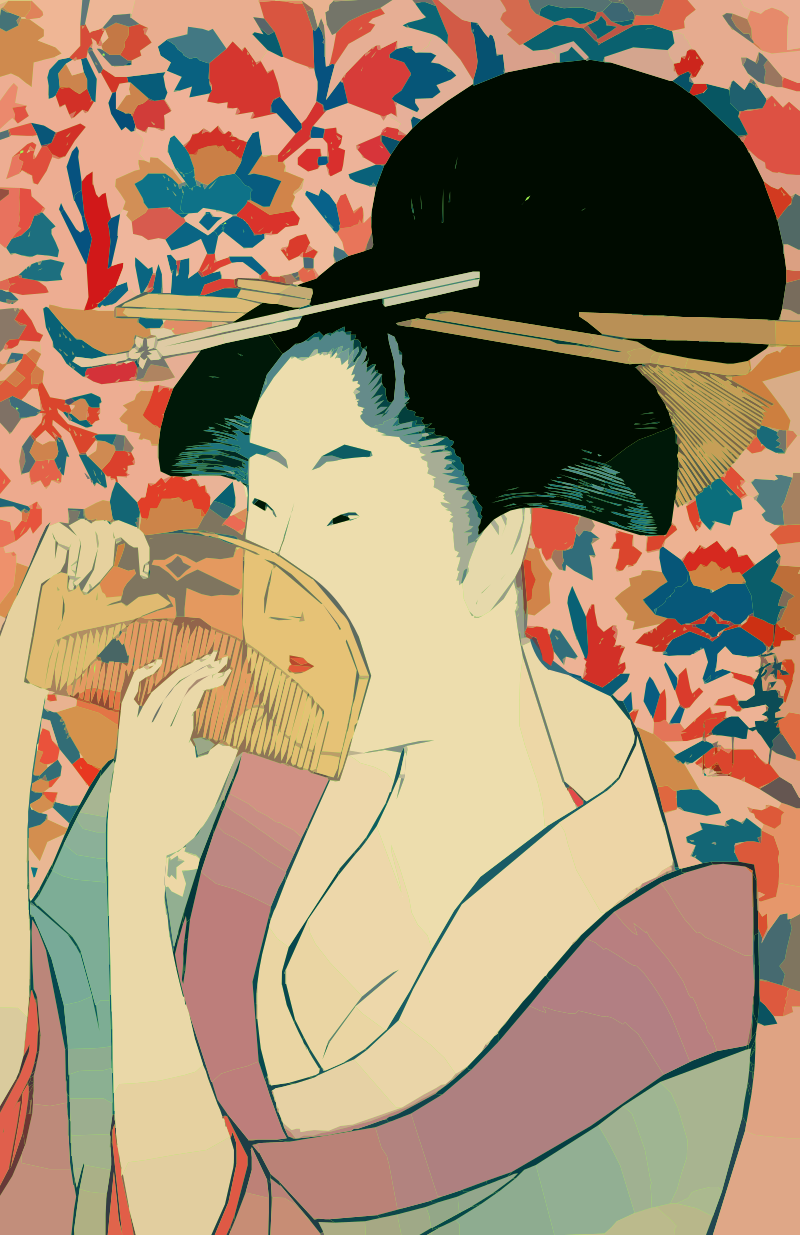 Japanese Kimono Lady - Remix