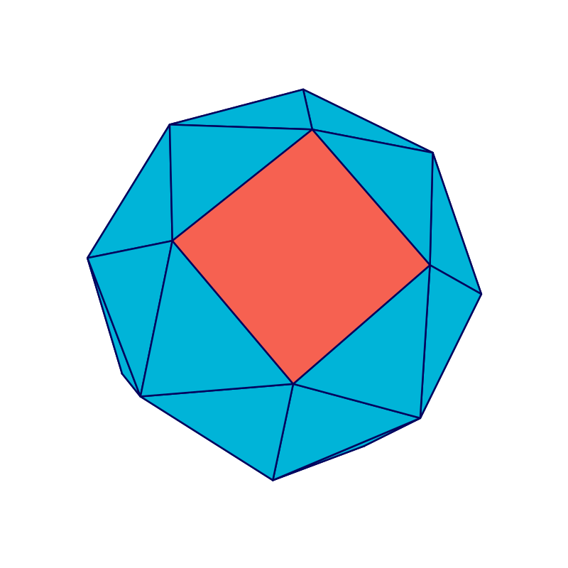 Snub Cube Rotate Animation Perspective