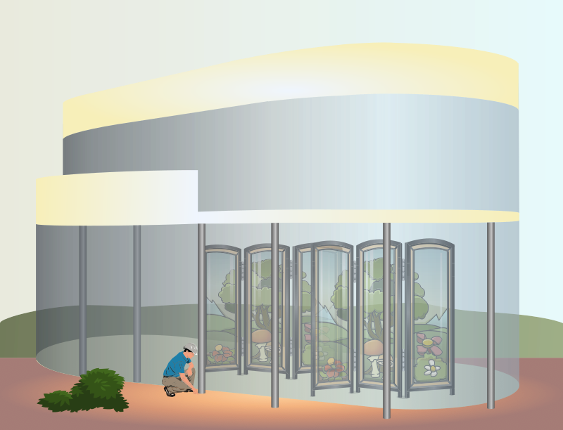 Oval building
