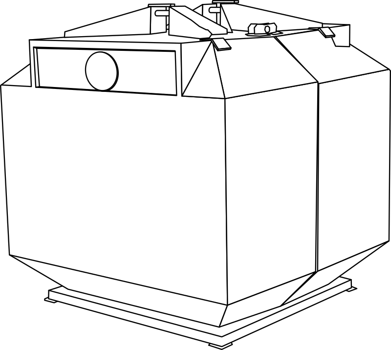 Old Glass Trash Recycling Dumpster Container