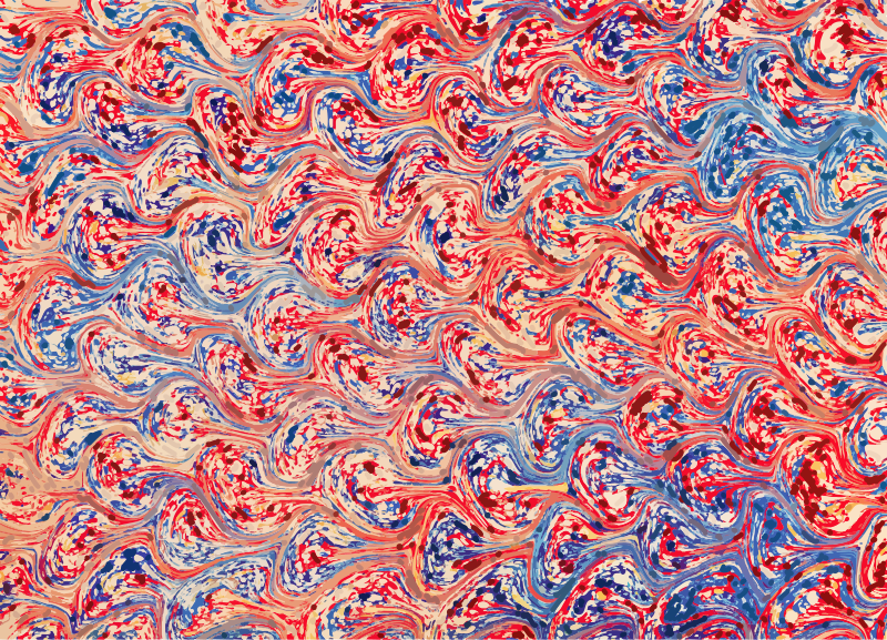Abstract Blue Red Background