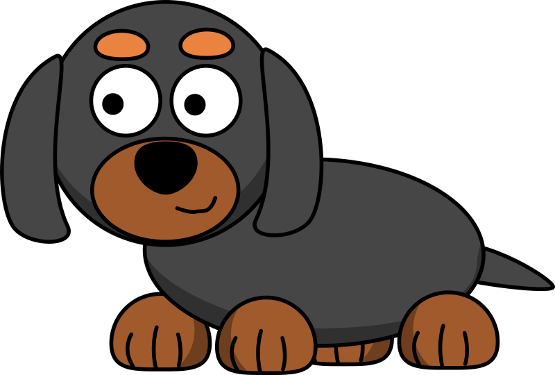 cartoon Dachshund
