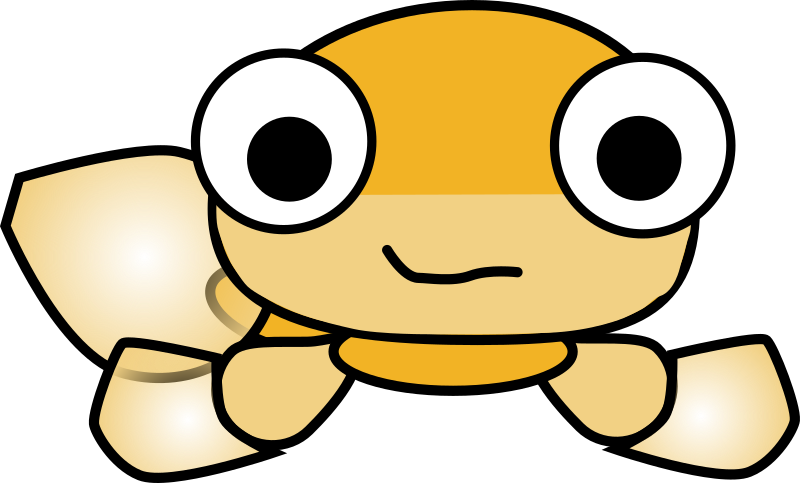 Cartoon bichir front