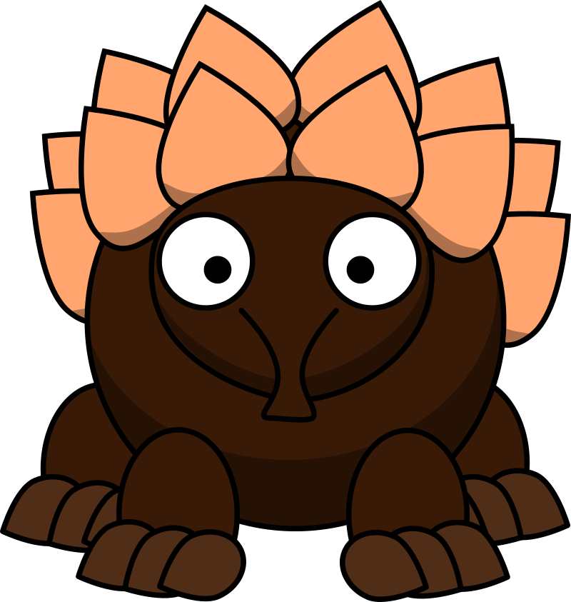 Cartoon Echidna