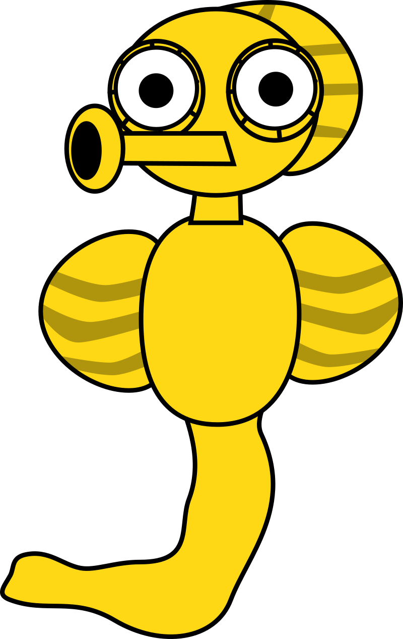 Cartoon Seahorse