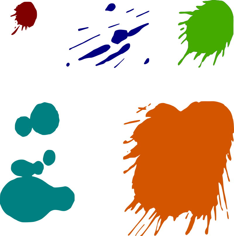 Paint splats