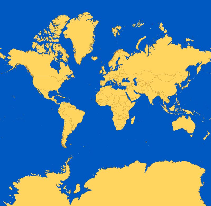 World Map (Mercator)