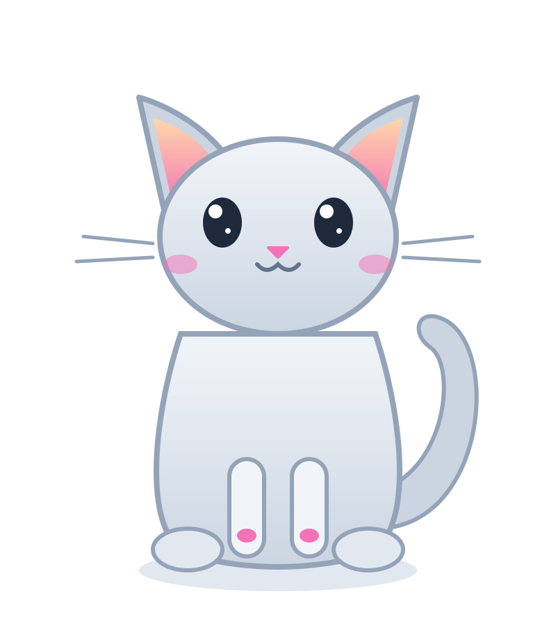 cute gray cat