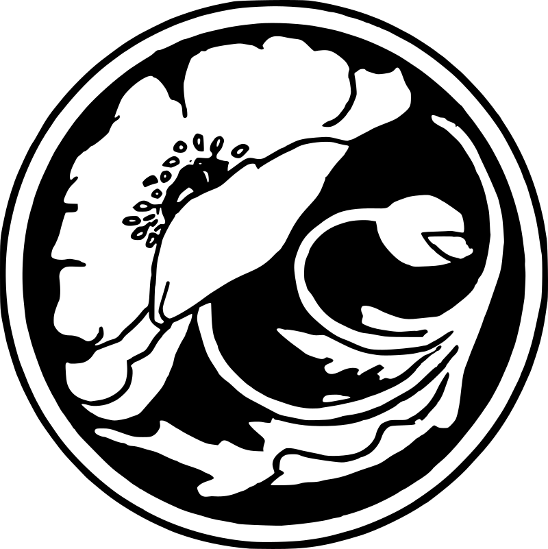 Flower in circle