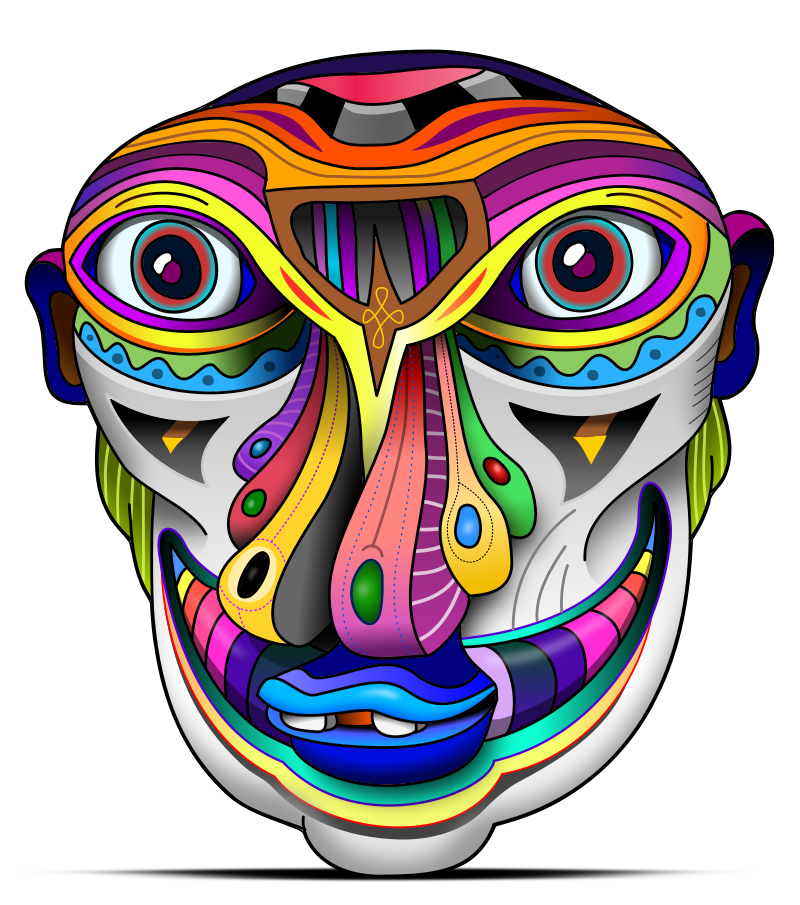 Face MULTI NOSTRILS - colors REMIX