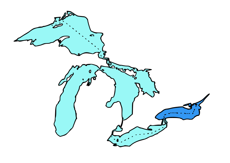 Location of Lake Ontario