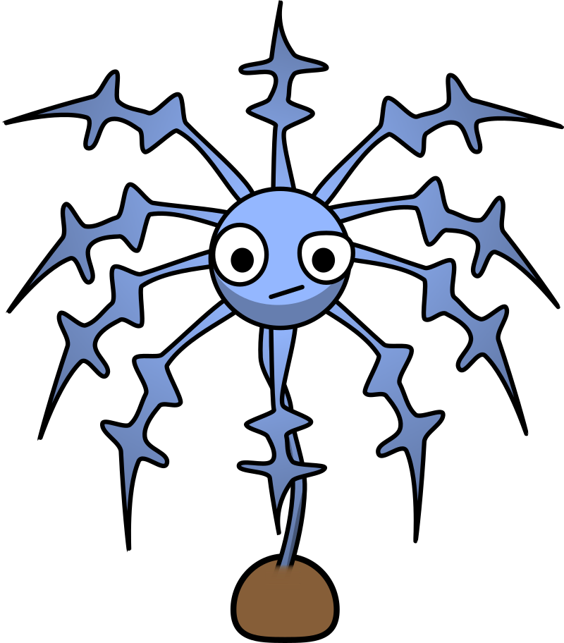 Cartoon Sea lily/Crinoid