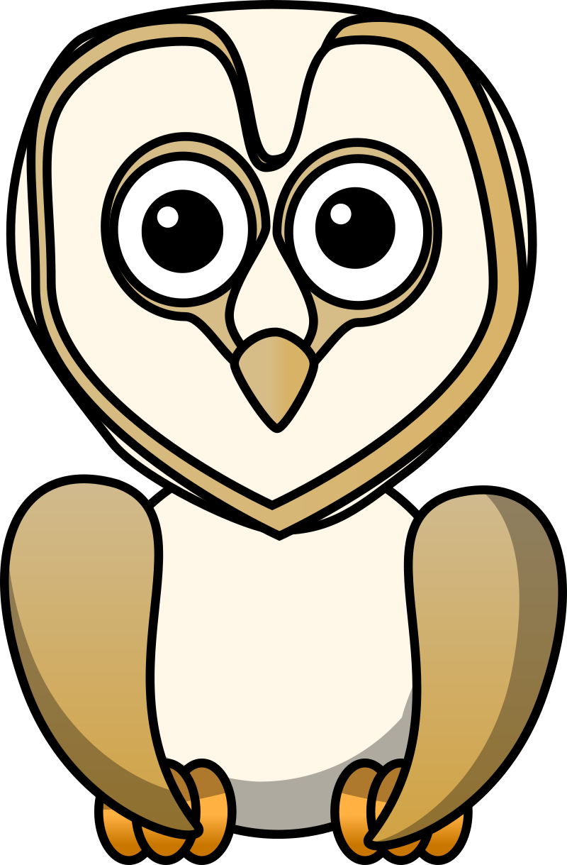 Cartoon Barn owl