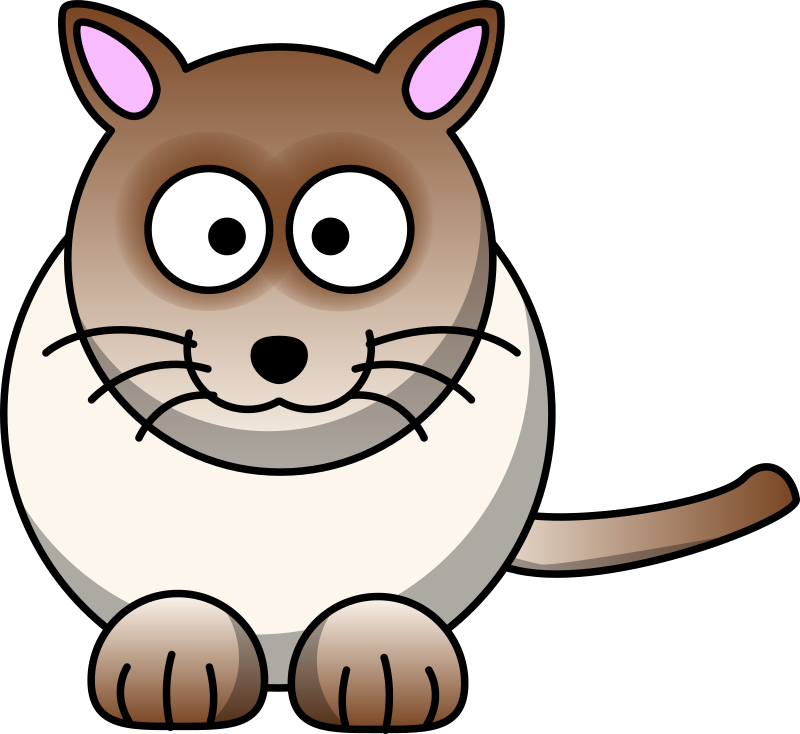 Cartoon Ragdoll cat