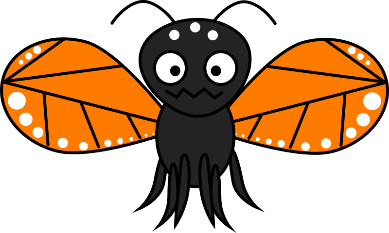 Cartoon Monarch Butterfly