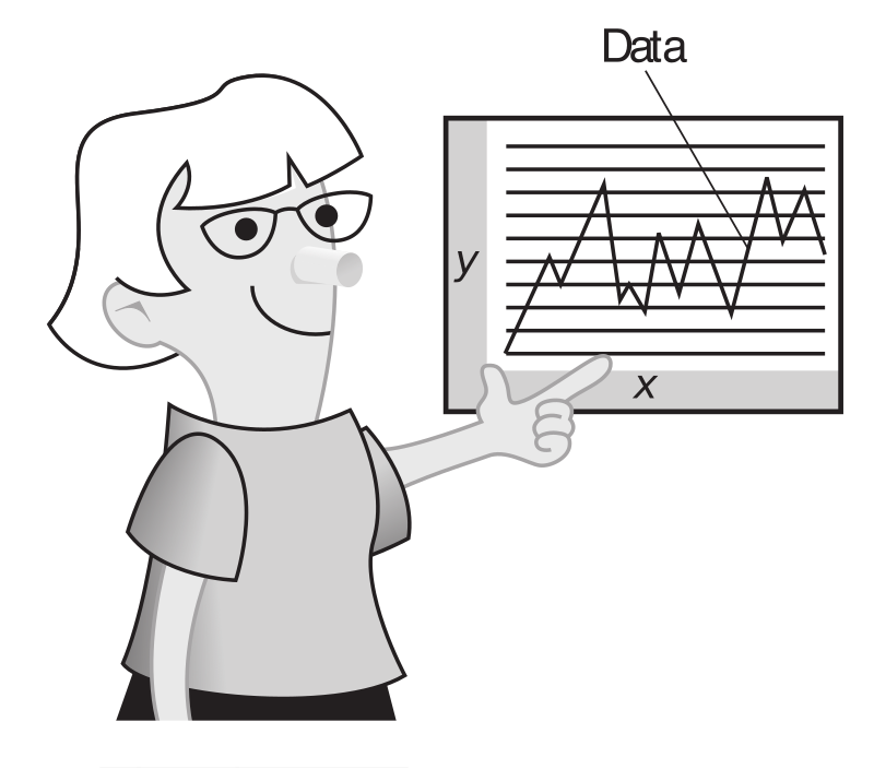 Girl with a chart
