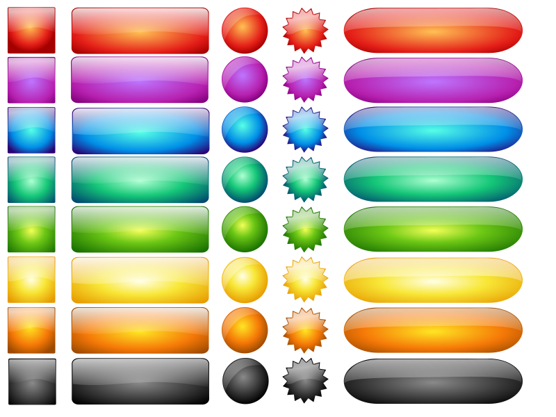 Buttonset glossy