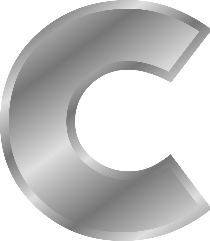 Effect Letters alphabet silver