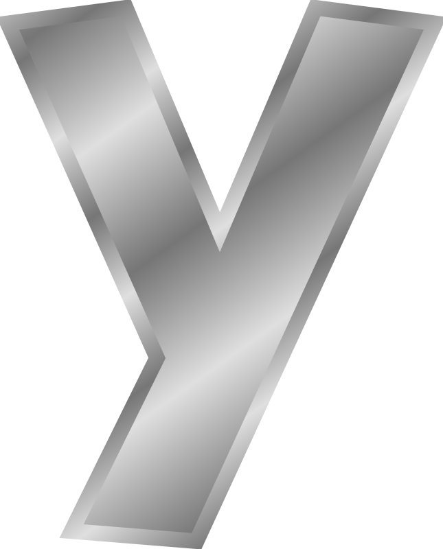 Effect Letters alphabet silver