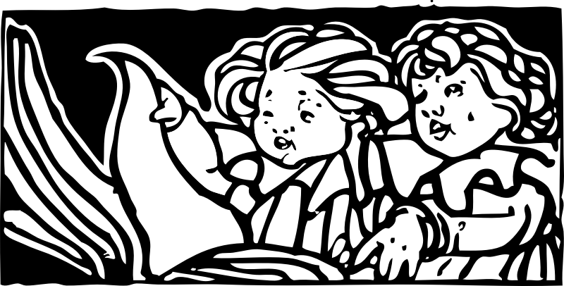 children reading