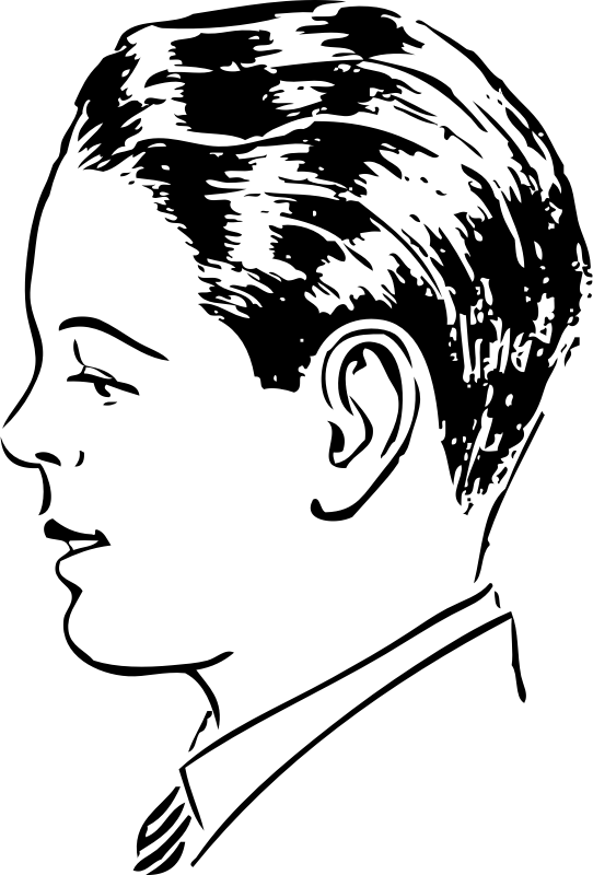 pompadour - side view