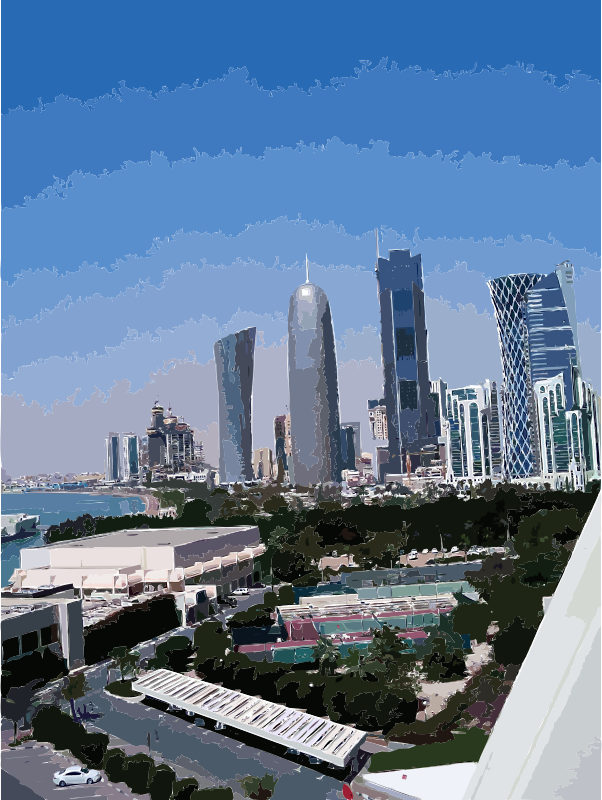 Doha towers from sheraton hotel